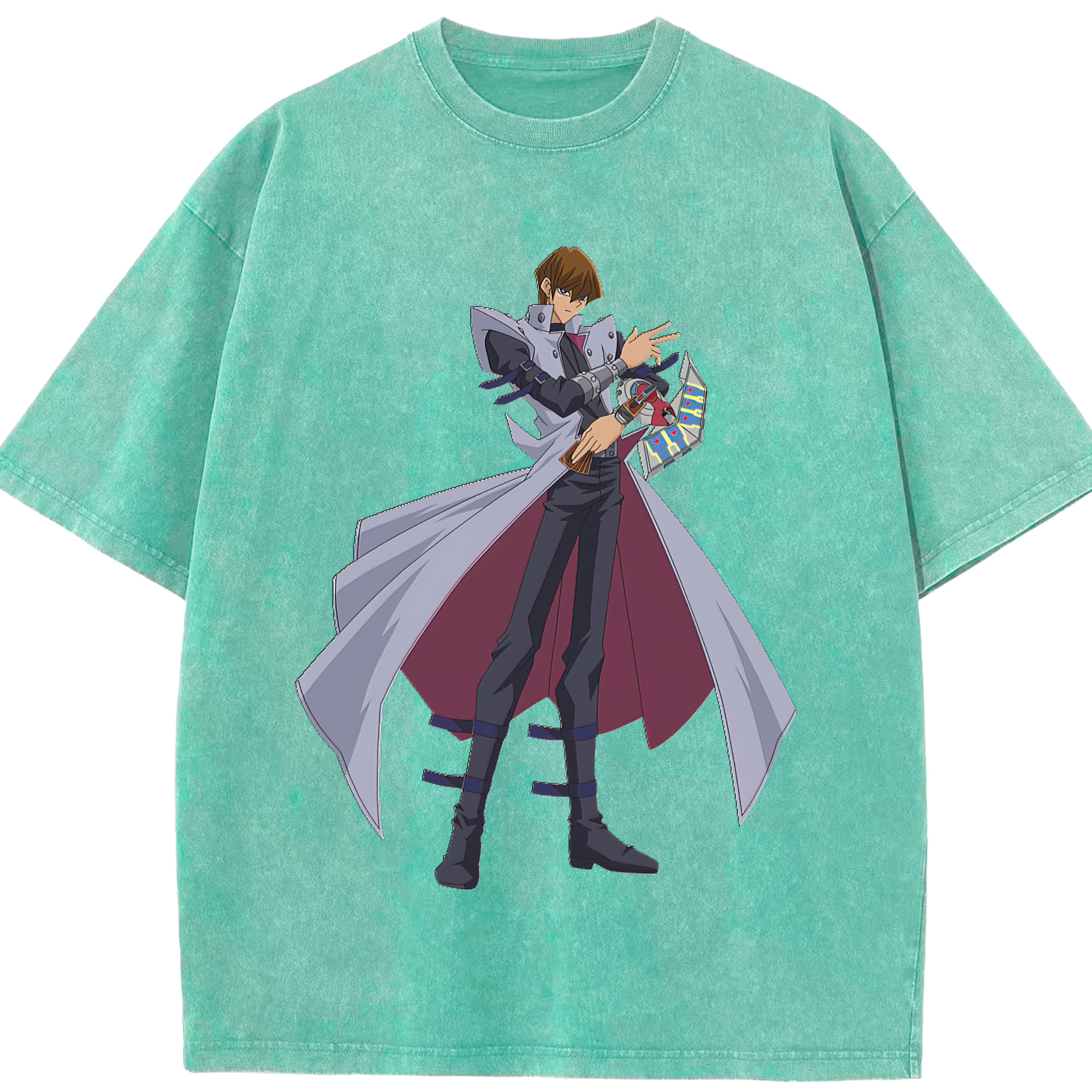 （画像用） 遊☆戯☆王 Yu-Gi-Oh! 綿100% ヴィンテージ風 半袖Tシャツ（フロントプリント）